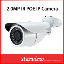 2.0MP HD IP Poe IR CCTV red de seguridad al aire libre Bullet cámara IP